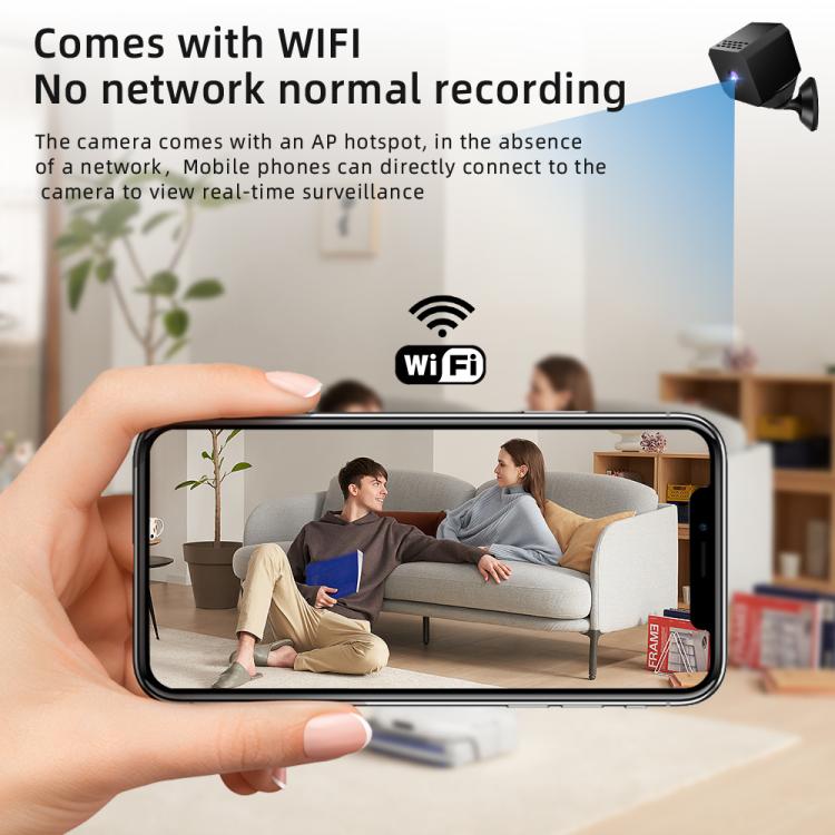 Minicámara WiFi F1 1080P con visión nocturna infrarroja, F1