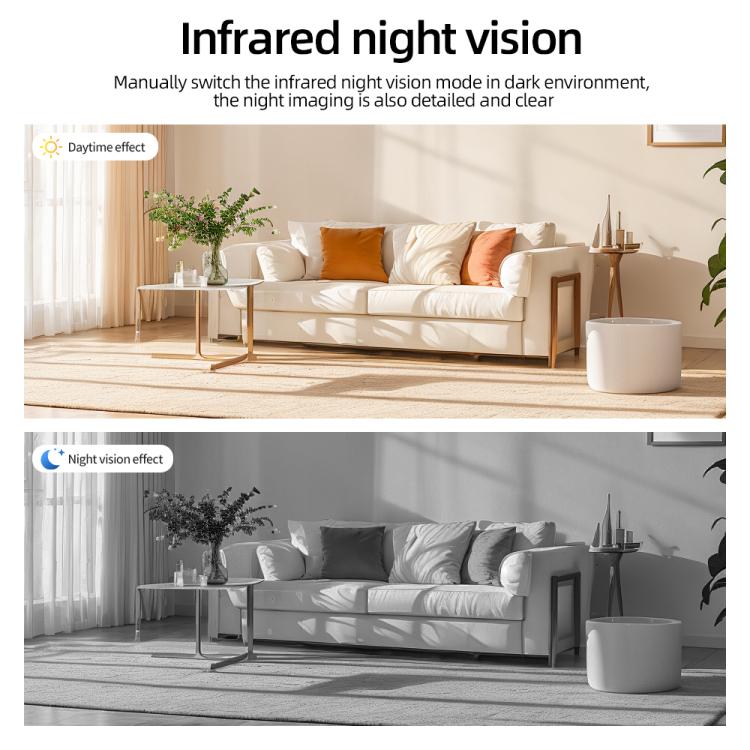 Minicámara WiFi F1 1080P con visión nocturna infrarroja, F1