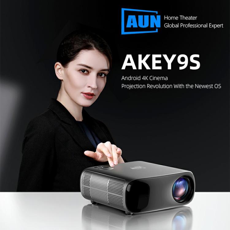 Proyector inteligente AUN AKEY9S 1080P 1000ANSI con enfoque automático, Wi-Fi y pantalla táctil., US Plug, UK Plug, AU Plug, EU Plug