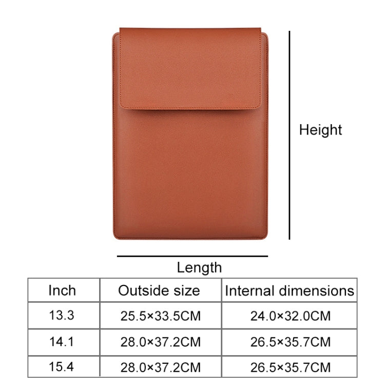 Funda de cuero con funda PU05 Bolsa de transporte, for 13.3 inch Laptop, for 14.1 inch Laptop, for 15.4 inch Laptop