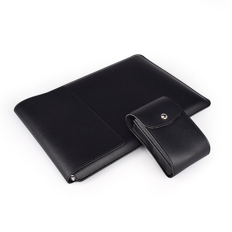 Funda de cuero con funda PU05 Bolsa de transporte con bolsa de almacenamiento pequeña, for 13.3 inch Laptop, for 14.1 inch Laptop, for 15.4 inch Laptop