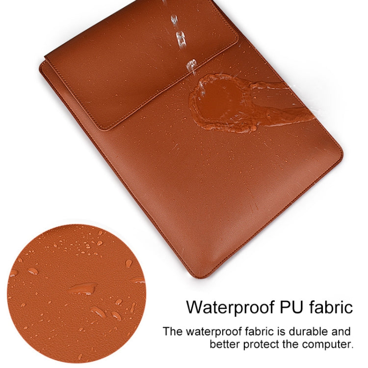 Funda de cuero con funda PU05 Bolsa de transporte con bolsa de almacenamiento pequeña, for 13.3 inch Laptop, for 14.1 inch Laptop, for 15.4 inch Laptop