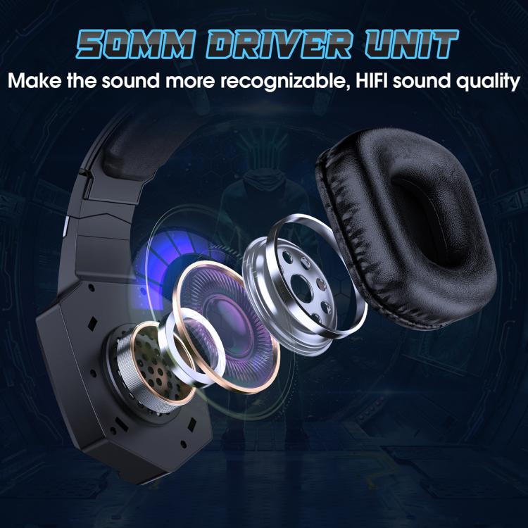 Auriculares para juegos de eSports con cable, Bluetooth 2.4G y triple modo ONIKUMA GT806, GT806