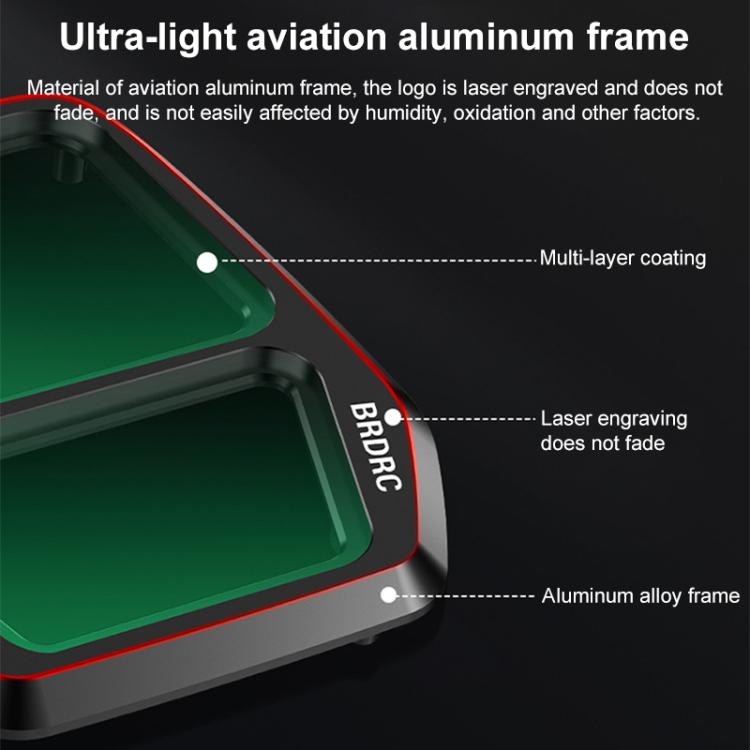 Filtro para lente de cámara BRDRC para DJI Air 3S, UV, CPL, ND8, ND16, ND32, ND64, NIGHT, 3 in 1 CPL UV ND16, 4 in 1 CPL ND16-64, 6 in 1 ND8-64 UV CPL