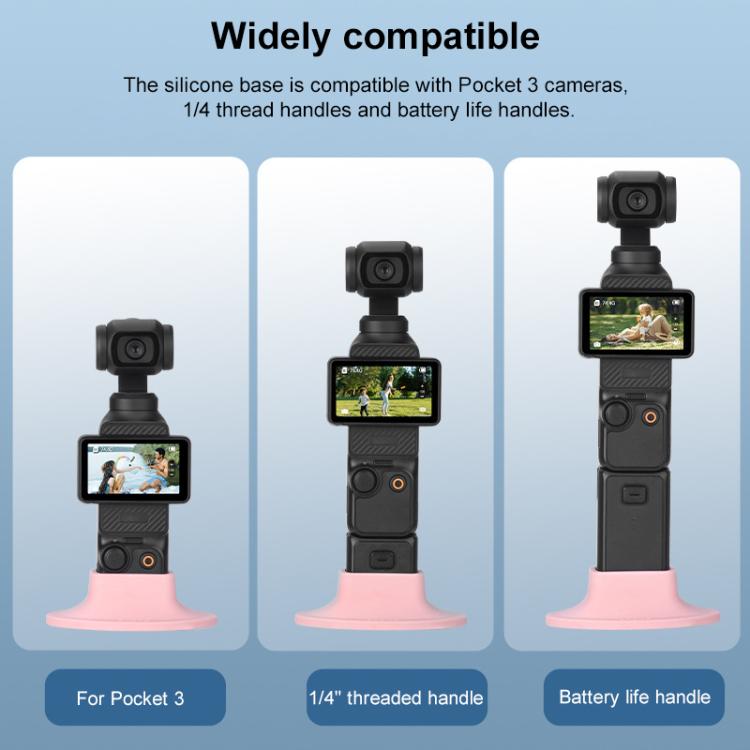 Soporte de base de escritorio de silicona BRDRC, For DJI OSMO Pocket 3