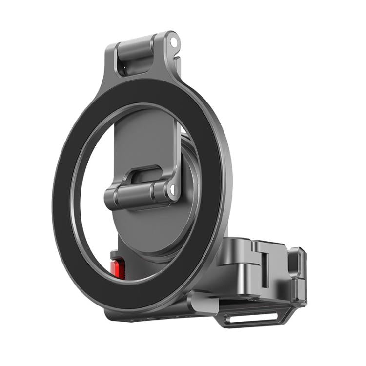 Soporte para teleprompter de teléfono inteligente BRDRC Abrazadera de escritorio Montaje de extensión de zapata fría, Dark Grey