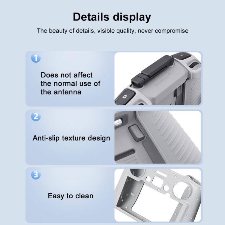 Funda de silicona antigolpes y antiarañazos para mando a distancia BRDRC, For DJI RC 2