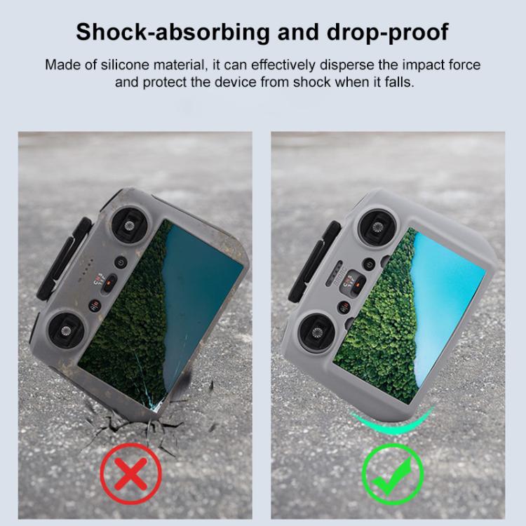 Funda de silicona antigolpes y antiarañazos para mando a distancia BRDRC, For DJI RC 2