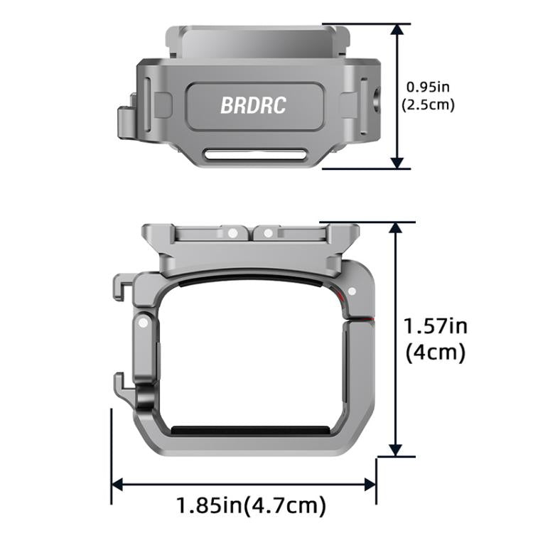 Soporte de extensión de zapata fría multifunción de montaje rápido BRDRC, For DJI Osmo Pocket 3