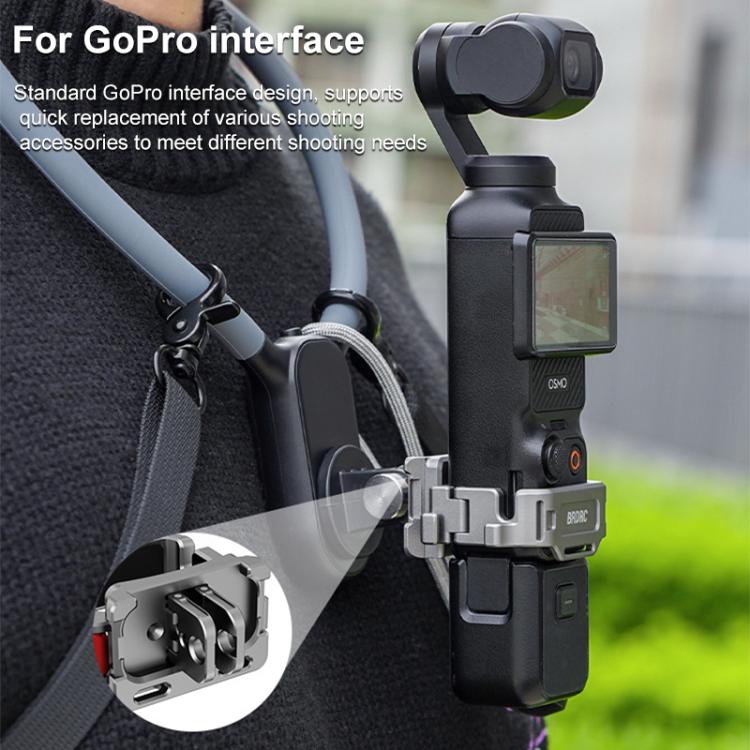 Soporte de extensión de zapata fría multifunción de montaje rápido BRDRC, For DJI Osmo Pocket 3