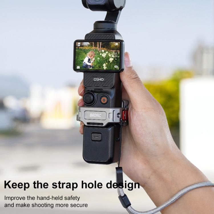 Soporte de extensión de zapata fría multifunción de montaje rápido BRDRC, For DJI Osmo Pocket 3
