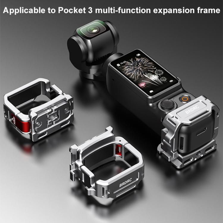 Soporte de extensión de zapata fría multifunción de montaje rápido BRDRC, For DJI Osmo Pocket 3