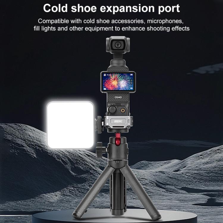 Soporte de extensión de zapata fría multifunción de montaje rápido BRDRC, For DJI Osmo Pocket 3