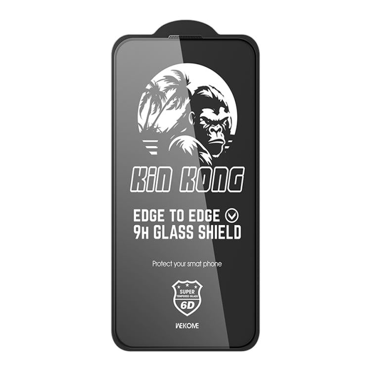Película de vidrio templado curva HD Kinkong 6D de la serie Jungle WK WTP-096, For iPhone 16 Pro Max, For iPhone 16 Pro, For iPhone 16 Plus / 15 Plus, For iPhone 16 / 15, For iPhone 15 Pro Max, For iPhone 15 Pro