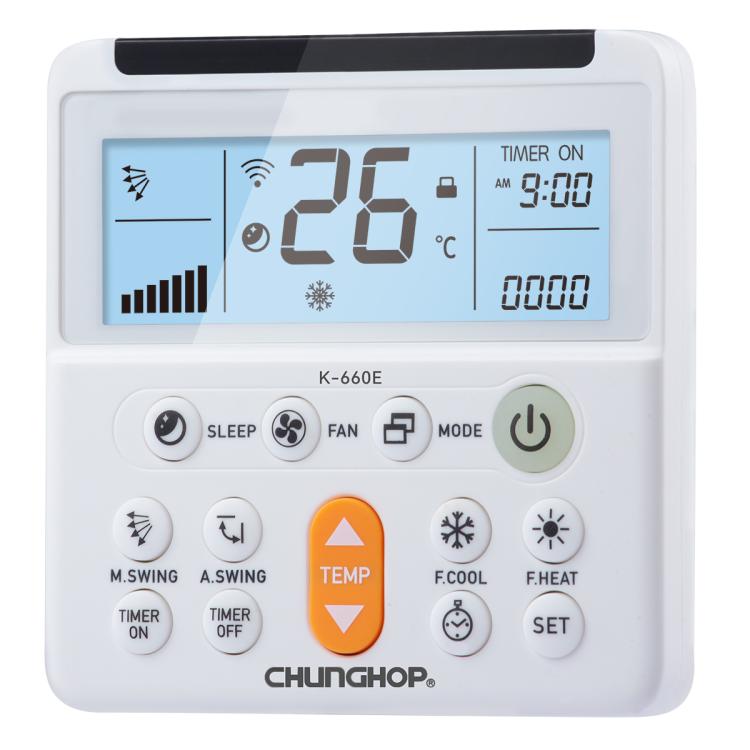 Control remoto universal para aire acondicionado CHUNGHOP K-660E, K-660E