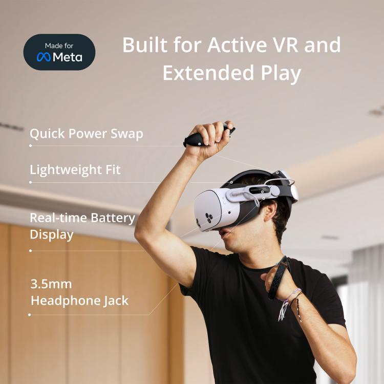 BOBOVR E3 Pro para Meta Quest 3S / 3 VR, correa para la cabeza con batería B100., E3 Pro