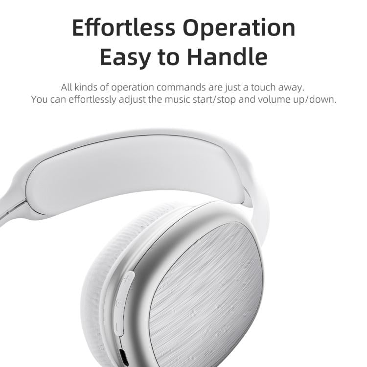 Auriculares inalámbricos Bluetooth 5.3 ROCK O5 con diadema, O5 (Silver), O5 (Grey)