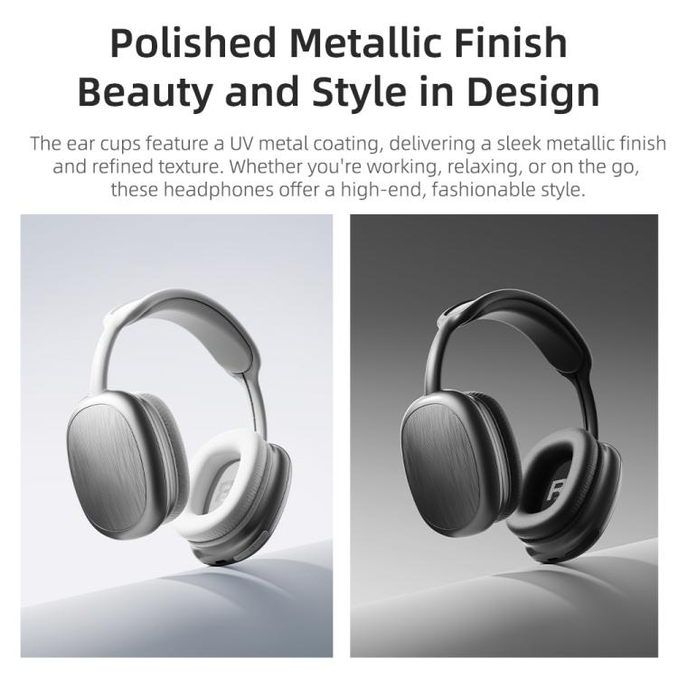 Auriculares inalámbricos Bluetooth 5.3 ROCK O5 con diadema, O5 (Silver), O5 (Grey)