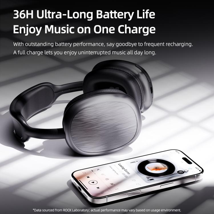 Auriculares inalámbricos Bluetooth 5.3 ROCK O5 con diadema, O5 (Silver), O5 (Grey)
