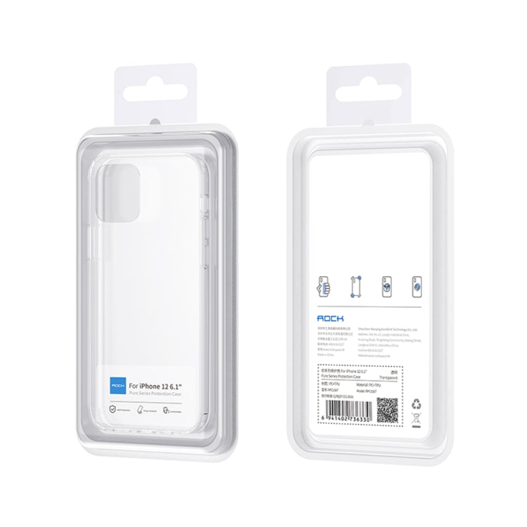 Estuche protector a prueba de golpes de TPU transparente Rock Early Series, For iPhone 12 mini, For iPhone 12 / 12 Pro, For iPhone 12 Pro Max