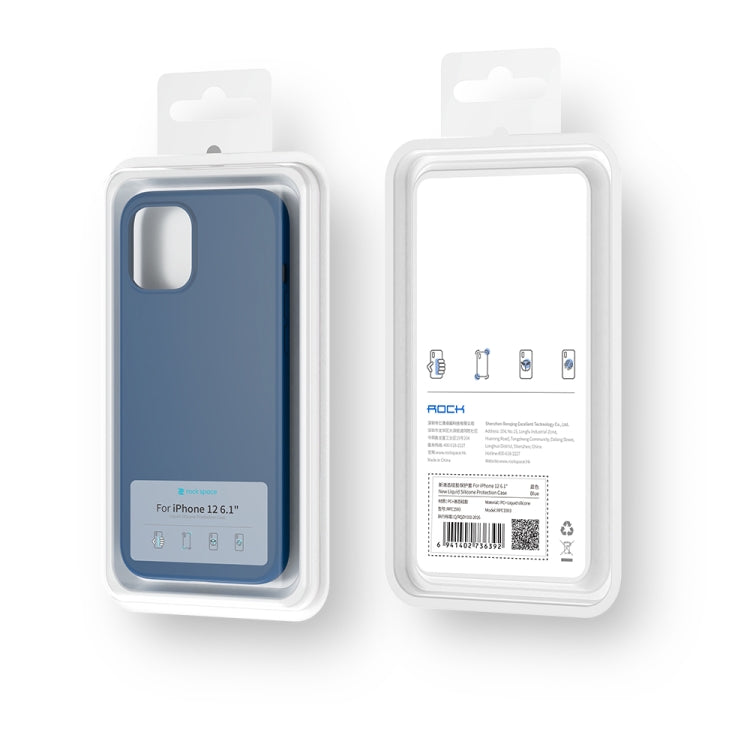 Estuche protector a prueba de golpes de silicona líquida ROCK, For iPhone 12 mini, For iPhone 12 / 12 Pro, For iPhone 12 Pro Max
