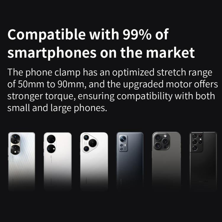 Estabilizador de smartphone FUNSNAP CM8 plegable de 3 ejes con sistema antivibración para grabación de vlogs., Basic Version, AI Version