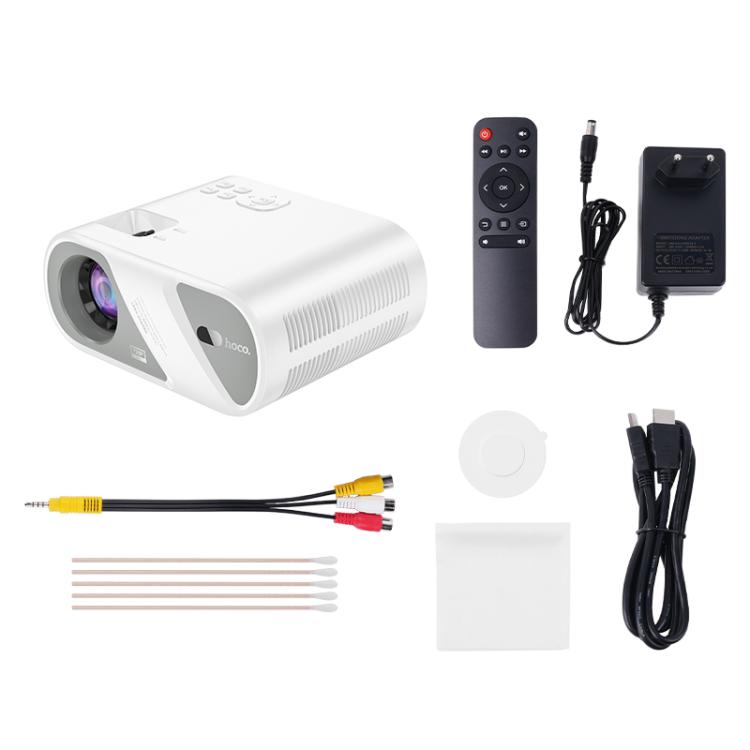 Proyector inalámbrico hoco DT1 1280x720P 140ANSI WiFi Bluetooth (versión con la misma pantalla), EU Plug, US Plug