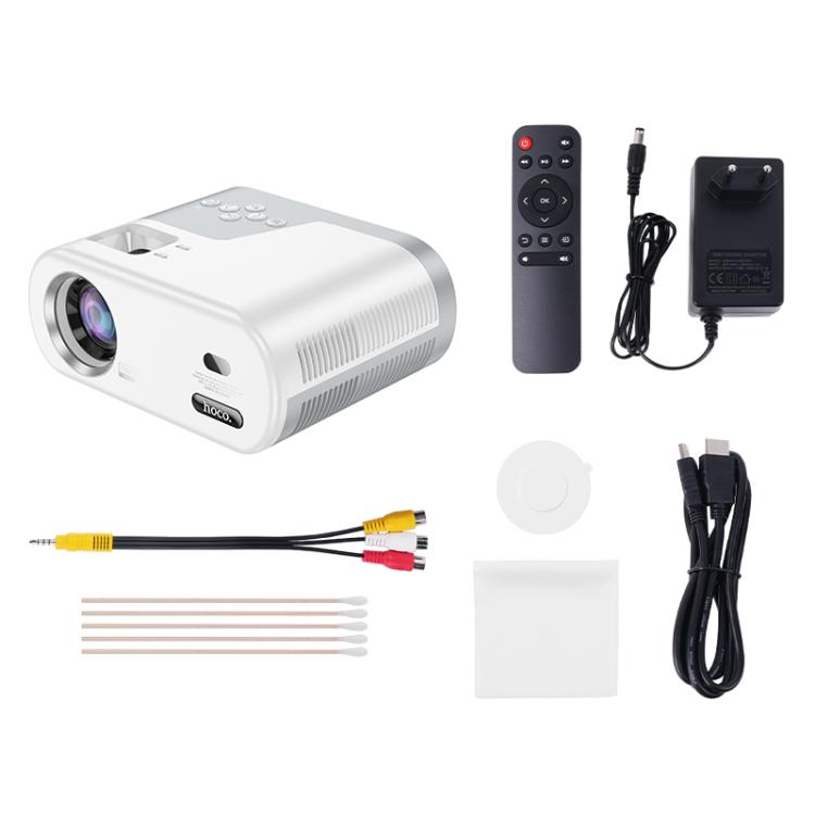 Proyector inteligente hoco DT2 1280x720P 140ANSI con WiFi y Bluetooth (versión Android), EU Plug