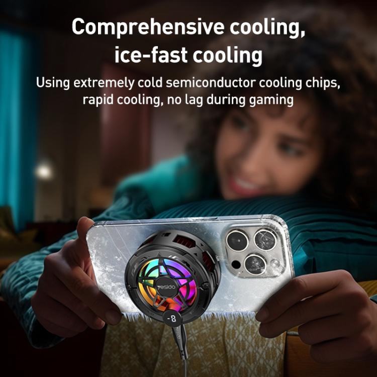 Radiador magnético universal para teléfono Yesido C226 para refrigeración de semiconductores