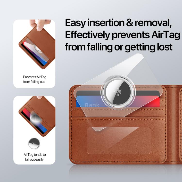 Estuche transparente para tarjetas PC DUX DUCIS (2 unidades), For AirTag 2nd Gen / AirTag 1st Gen