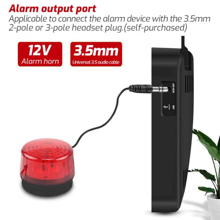 Detector de decibelios TRSI TA654B de pantalla grande para montaje en pared, TA654B