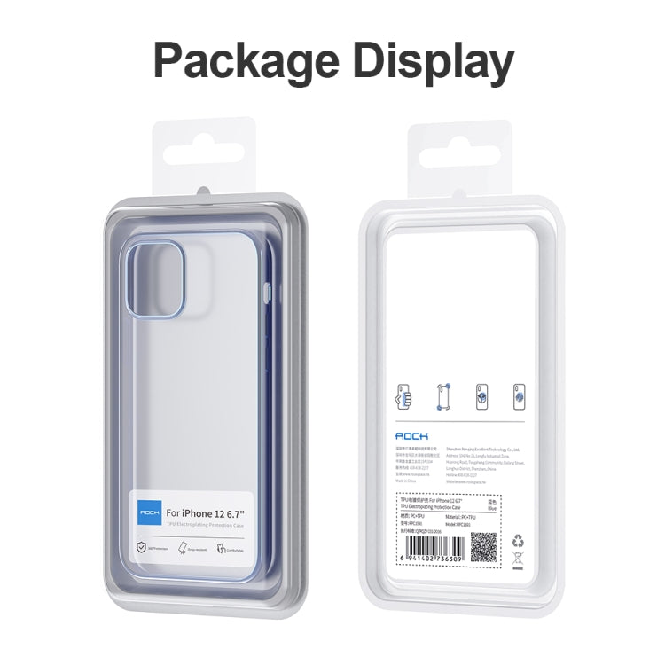Estuche protector de TPU electrochapado a prueba de golpes ROCK, For iPhone 12 mini, For iPhone 12 / 12 Pro, For iPhone 12 Pro Max