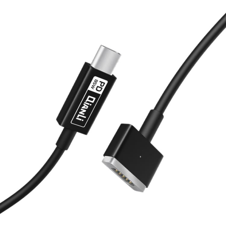 Cable de alimentación adaptable para portátiles QianLi, T Head to Type-C, L Head to Type-C, Type-C