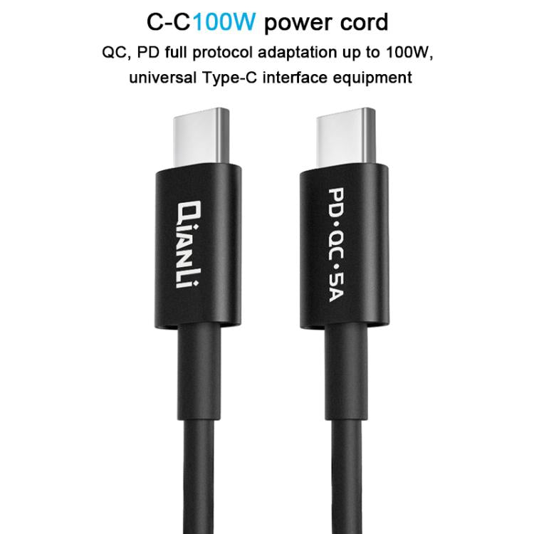 Cable de alimentación adaptable para portátiles QianLi, T Head to Type-C, L Head to Type-C, Type-C