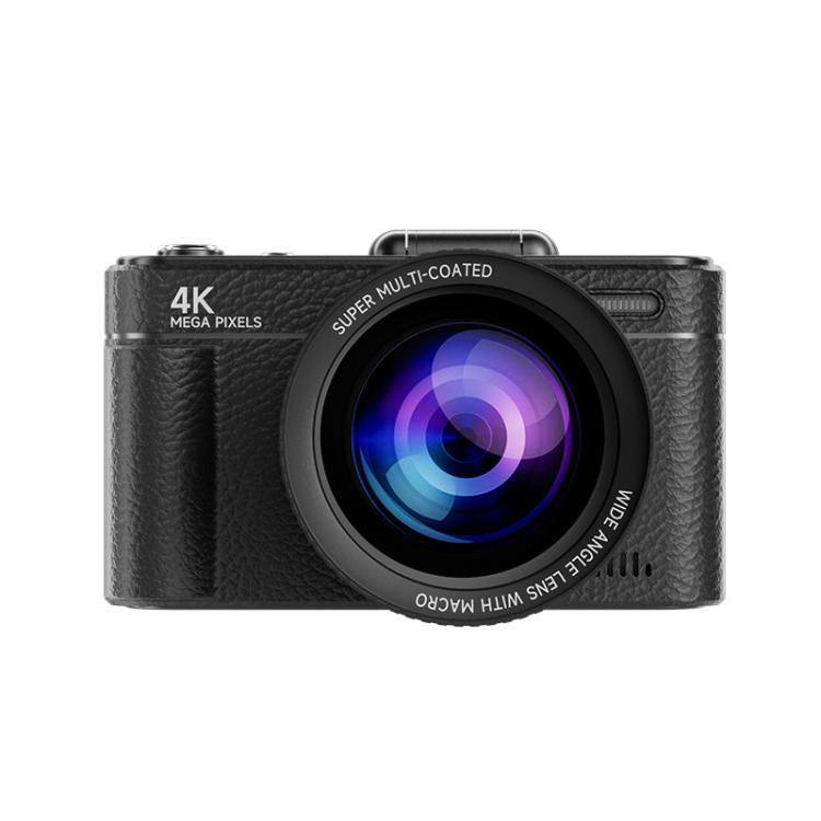 Cámara digital retro V5 de 64 MP con grabación 4K y pantalla abatible de 180°., Large Lens, Small Lens