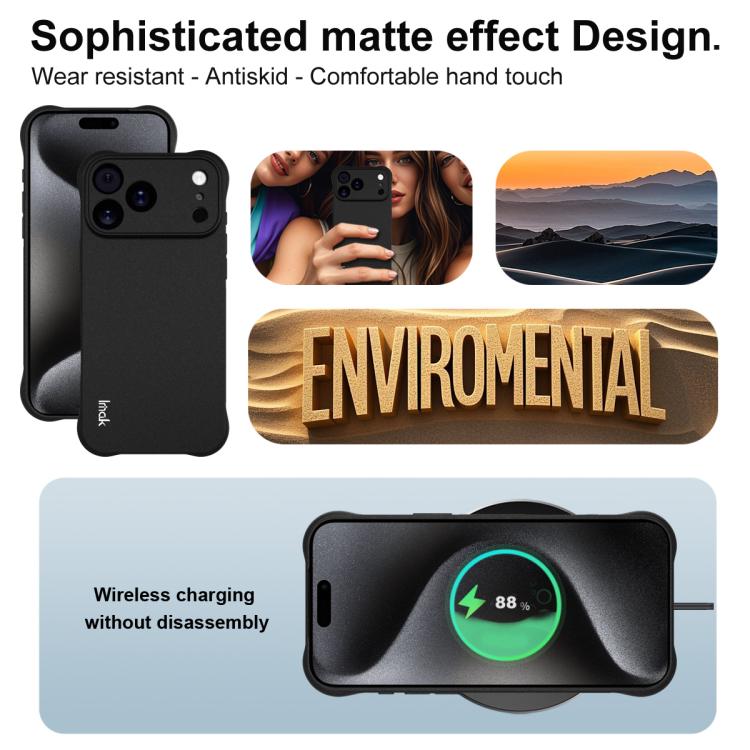 Funda para teléfono Imak a prueba de golpes con airbag de TPU, For iPhone 17 Pro Max, For iPhone 17 Pro, For iPhone 17, For iPhone Air