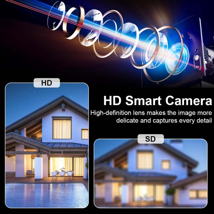 Minicámara inteligente WiFi magnética HD W02 con detección de movimiento y visión nocturna infrarroja., W02