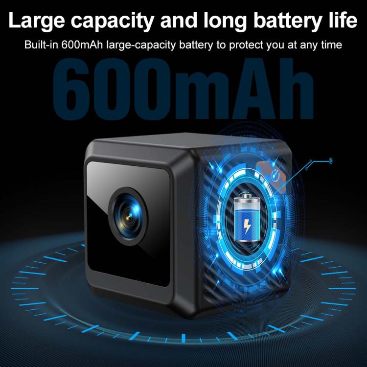 Minicámara inteligente WiFi magnética HD W02 con detección de movimiento y visión nocturna infrarroja., W02
