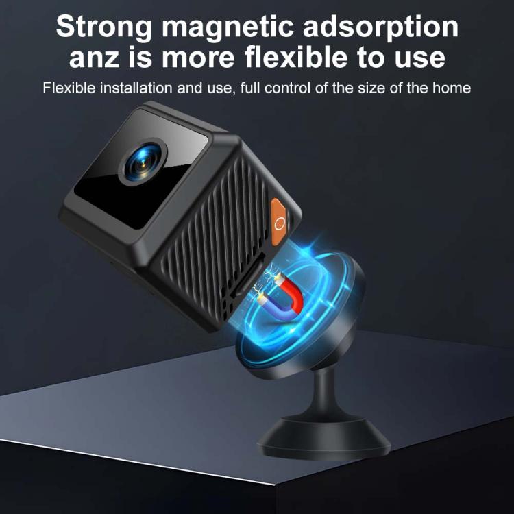Minicámara inteligente WiFi magnética HD W02 con detección de movimiento y visión nocturna infrarroja., W02