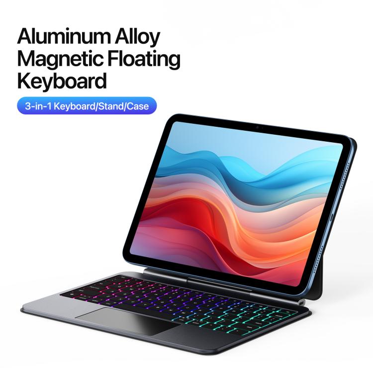 Funda de cuero para tablet con teclado magnético flotante DUX DUCIS MK Pro Series, For iPad 2025 / 2022, For iPad Air 11 2025 / iPad Pro 11 2022, For iPad Air 13 2025 / iPad Pro 12.9 2022, For iPad Pro 13 2024, For iPad Pro 11 2024