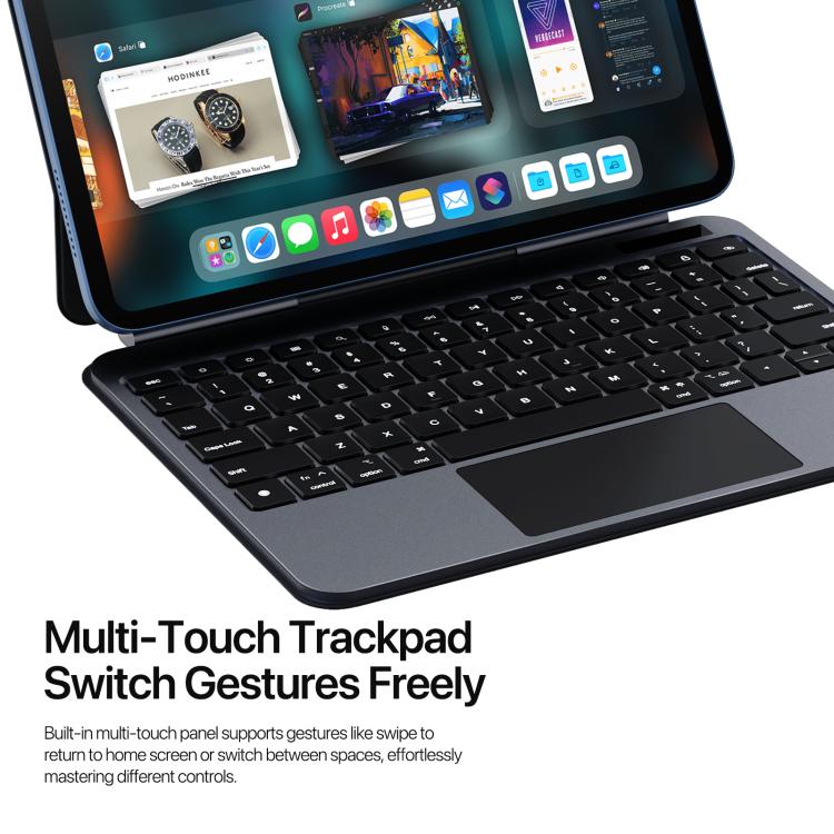 Funda de cuero para tablet con teclado magnético flotante DUX DUCIS MK Pro Series, For iPad 2025 / 2022, For iPad Air 11 2025 / iPad Pro 11 2022, For iPad Air 13 2025 / iPad Pro 12.9 2022, For iPad Pro 13 2024, For iPad Pro 11 2024