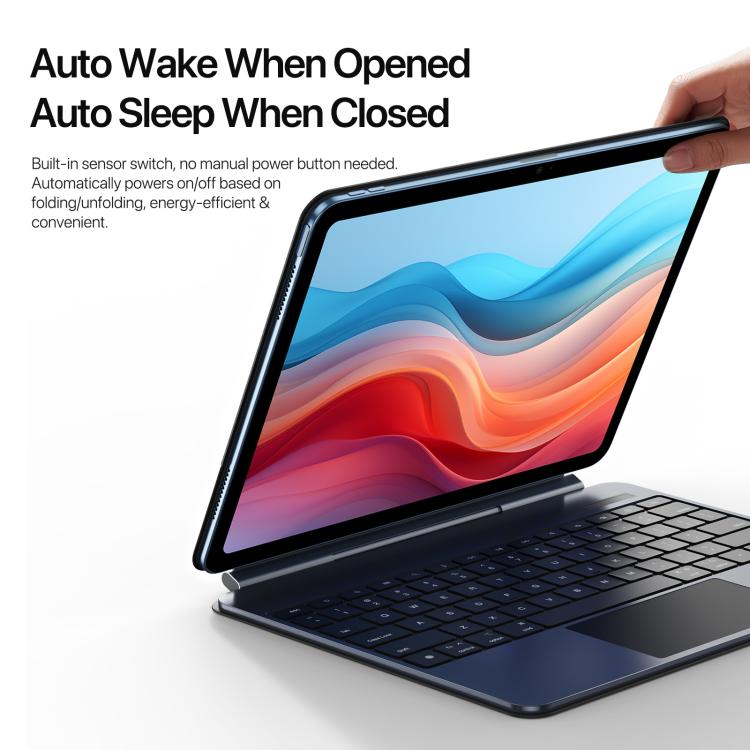 Funda de cuero para tablet con teclado magnético flotante DUX DUCIS MK Pro Series, For iPad 2025 / 2022, For iPad Air 11 2025 / iPad Pro 11 2022, For iPad Air 13 2025 / iPad Pro 12.9 2022, For iPad Pro 13 2024, For iPad Pro 11 2024