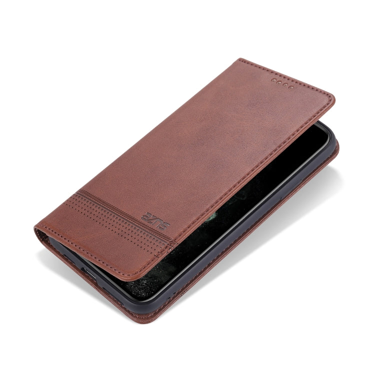 AZNS Estuche de cuero con tapa horizontal con textura de becerro magnético con ranuras para tarjetas y soporte y billetera, For iPhone 12 Pro Max, For iPhone 12 / 12 Pro, For iPhone 12 mini, For iPhone 11 Pro Max, For iPhone 11 Pro, For iPhone 11