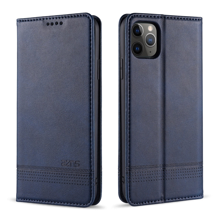 AZNS Estuche de cuero con tapa horizontal con textura de becerro magnético con ranuras para tarjetas y soporte y billetera, For iPhone 12 Pro Max, For iPhone 12 / 12 Pro, For iPhone 12 mini, For iPhone 11 Pro Max, For iPhone 11 Pro, For iPhone 11