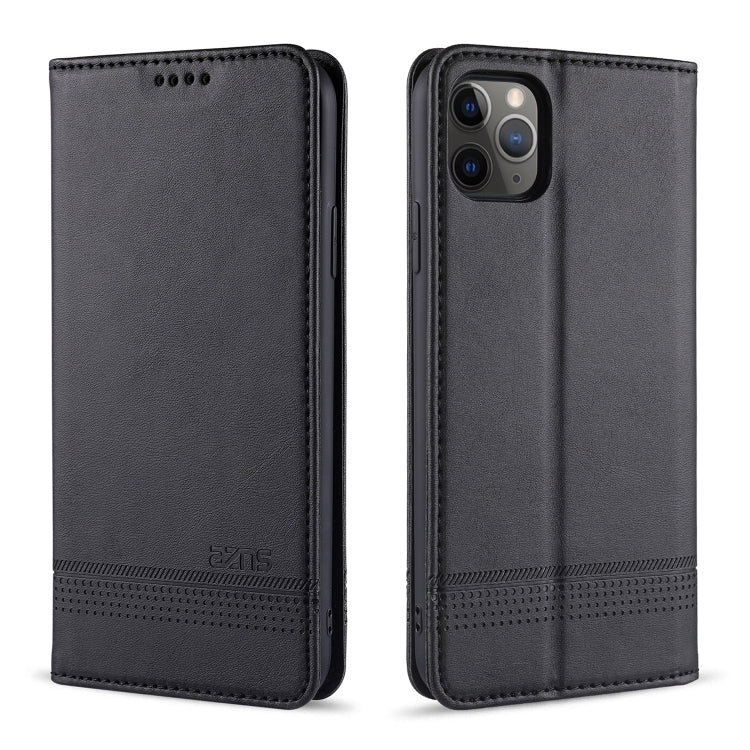 AZNS Estuche de cuero con tapa horizontal con textura de becerro magnético con ranuras para tarjetas y soporte y billetera, For iPhone 12 Pro Max, For iPhone 12 / 12 Pro, For iPhone 12 mini, For iPhone 11 Pro Max, For iPhone 11 Pro, For iPhone 11