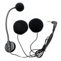 Auriculares con micrófono e intercomunicador para casco de motocicleta tipo jet, 3.5mm