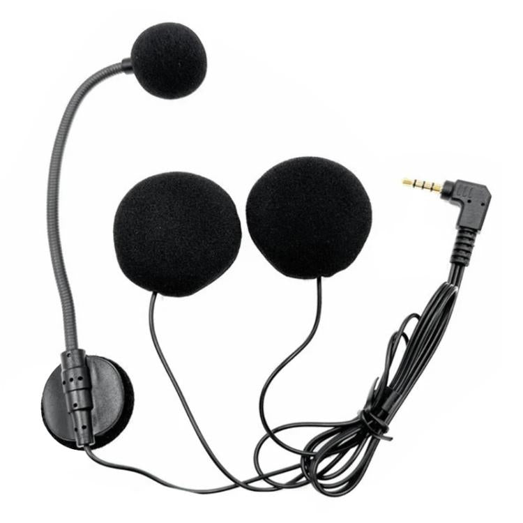 Auriculares con micrófono e intercomunicador para casco de motocicleta tipo jet, 3.5mm