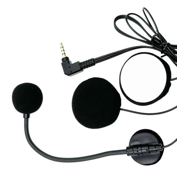 Auriculares con micrófono e intercomunicador para casco de motocicleta tipo jet, 3.5mm