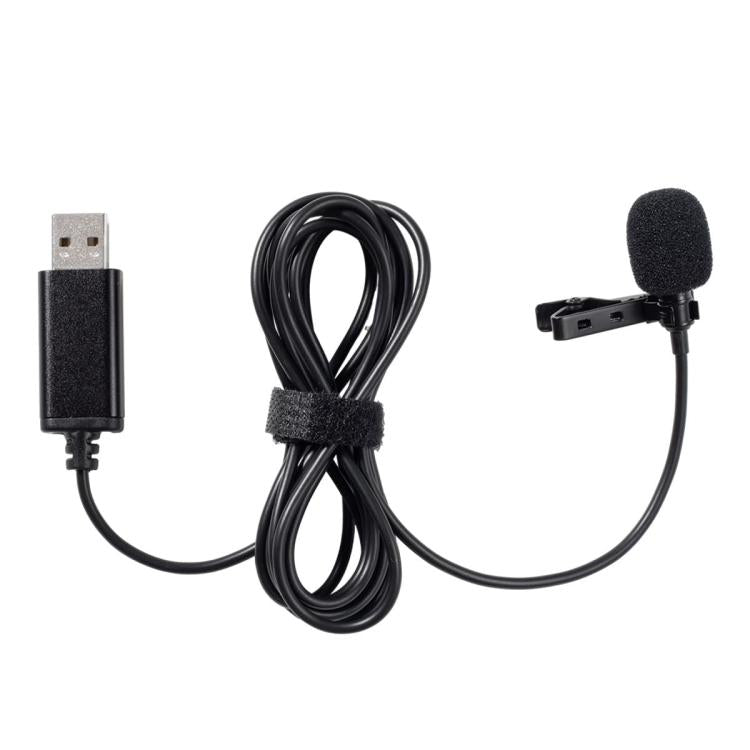 Micrófono de solapa con interfaz USB para grabación de videoconferencias en directo desde portátil, USB Interface