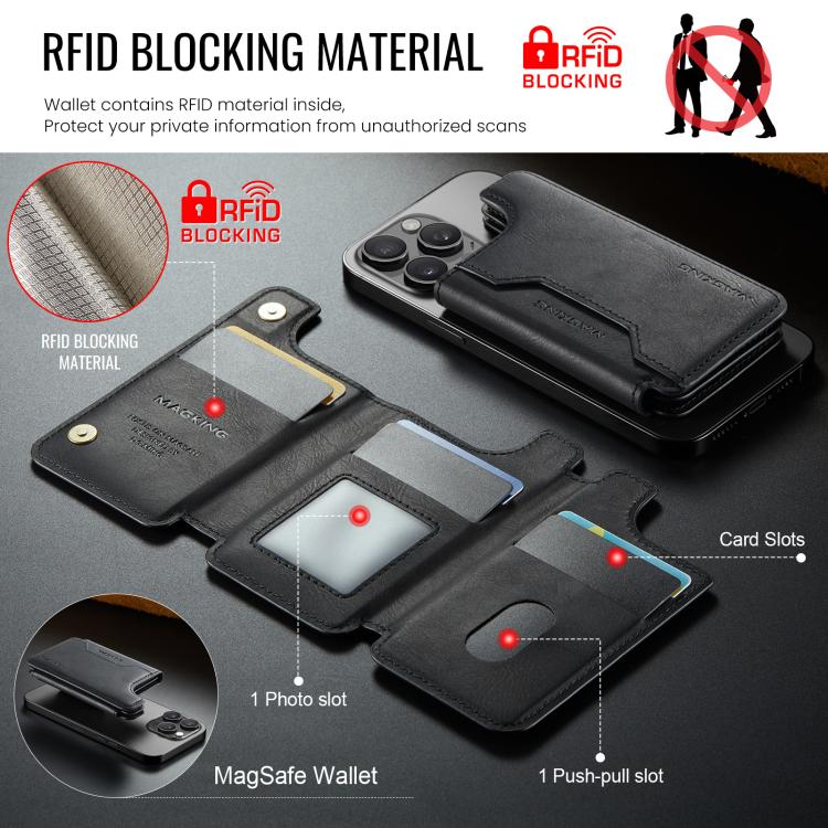 Bolsa para tarjetas RFID MagSafe de la serie K3 de MAGKING